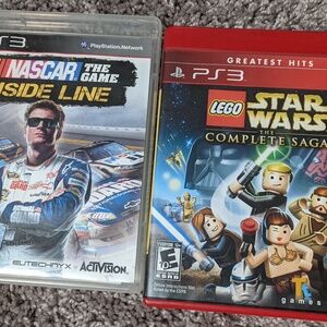 COMBO ps3 greatest hits Star Wars lego complete saga, ps3 nascar inside the line